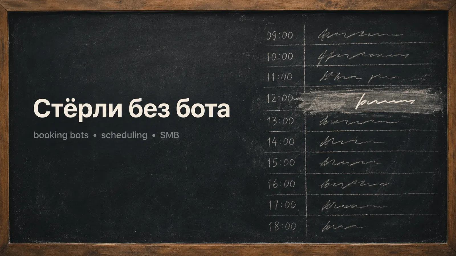 Иллюстрация к статье: Бот для записи клиентов: где живёт расписание и откуда берутся двойные записи
